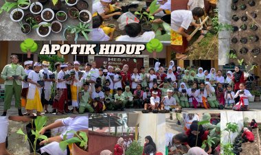 Inspiratif!! Kampus Mengajar 7 Terapkan Proker 'Generasi Sehat Dimulai di Sekolah: Apotek Hidup SDN 38 Mataram'