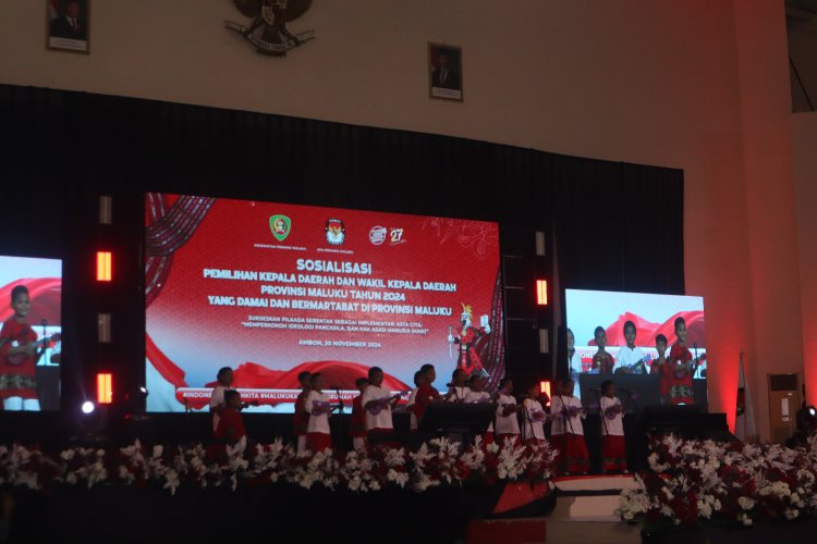 Pelajar Maluku Meriahkan Sosialisasi Pilkada 2024 di Bumi Raja-Raja,  Dengan Keanekaragaman Budaya