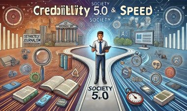 Meneropong realita: peran jurnalis terhadap kredibilitas VS kecepatan dalam membangun Karya kebangsaan Jurnalis Mahasiswa di Era Society 5.0