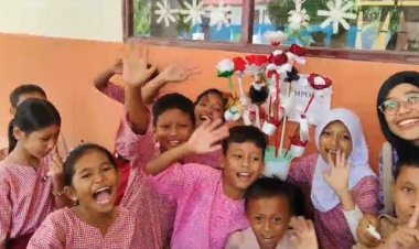 Penerima Beasiswa Karya Salemba Empat (KSE) Paguyuban Universitas Pattimura (Unpatti) gelar Edukasi Dan Lomba Ecobrick kepada siswa Sekolah Dasar (SD) Inpres 28 Nania Kota Ambon.